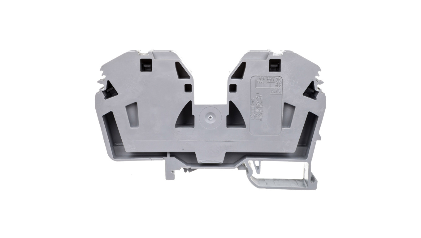 Złączka szynowa 2-przewodowa 35mm2 szara 285-635