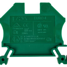 Złączka szynowa 2-przewodowa 4mm2 zielona EURO 43409GR