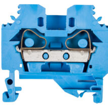 Złączka szynowa 2-przewodowa 6mm2 niebieska 282-104