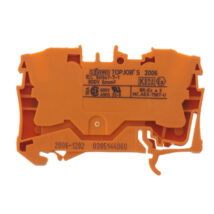 Złączka szynowa 2-przewodowa 6mm2 pomarańczowa 2006-1202 TOPJOBS