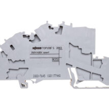 Złączka szynowa 3-pietrowa 2,5mm2 L/L/PE szara 2003-7645 TOPJOBS