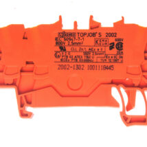 Złączka szynowa 3-przewodowa 2,5mm2 pomarańczowa 2002-1302 TOPJOBS