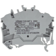 Złączka szynowa 3-przewodowa 2,5mm2 szara 2002-6301 TOPJOBS