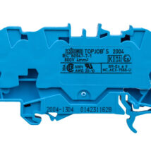 Złączka szynowa 3-przewodowa 4mm2 niebieska 2004-1304 TOPJOBS