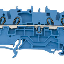 Złączka szynowa 4-przewodowa 2,5mm2 niebieska 2002-1404 TOPJOBS