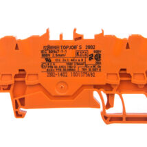 Złączka szynowa 4-przewodowa 2,5mm2 pomarańczowa 2002-1402 TOPJOBS