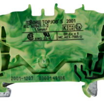 Złączka szynowa ochronna 1,5mm2 żółto-zielona 2001-1207 TOPJOBS