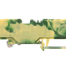 Złączka szynowa ochronna 4-przewodowa 4mm2 żółto-zielona 281-657