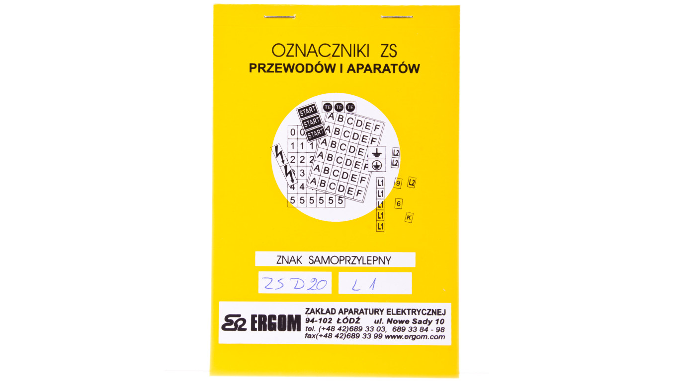 Znaki samoprzylepne ZS D20/L1 E04ZP-02030402700