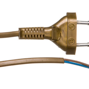 Przewód przyłączeniowy bez wyłącznika 190cm złoty SP-190/2X0,5/-ZLO YNS10000441